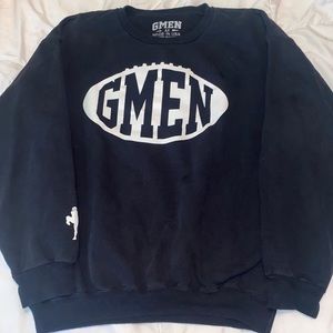 New York Giants GMEN Super Bowl XLVI Black Crewneck Sweatshirt